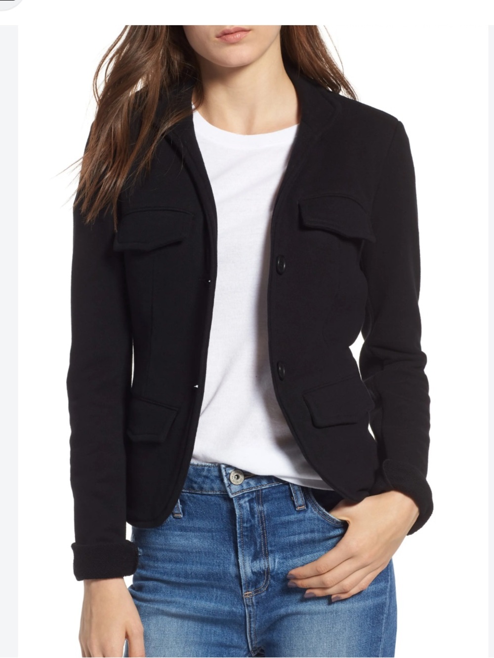 James Perse Shrunken Military Blazer Size (2 ) Medium